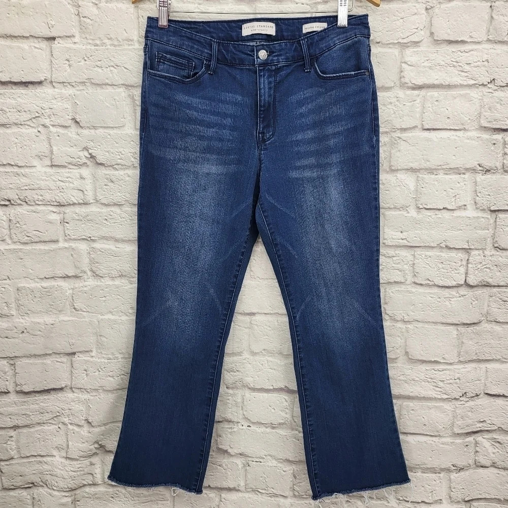 Social Standard By Sanctuary Denim Mid Rise Kick Crop Jeans Sz 10/30